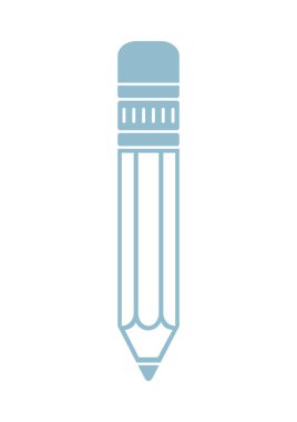 Beyaz arkaplanda kalem simgesi