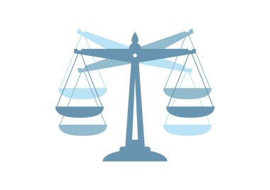 beyaz arkaplanda ölçek vektör simgesi