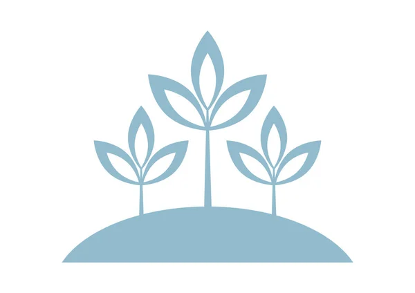 Növényi vektor ikon fehér háttér — Stock Vector