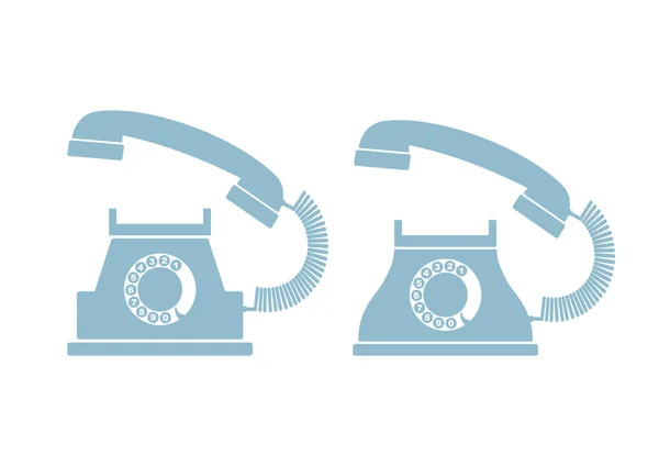 Telephone vector icon on white background — Stock Vector