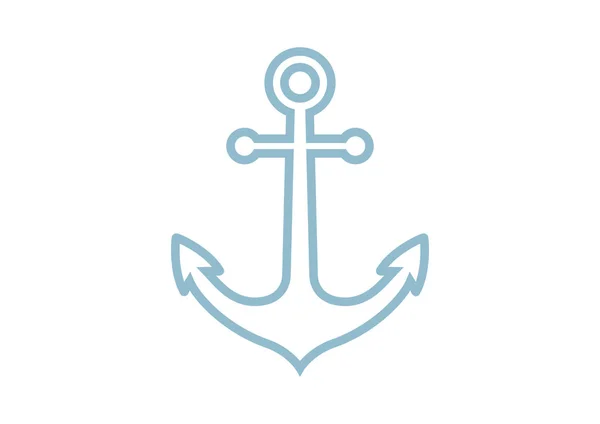 Anchor icon on white background — Stock Vector