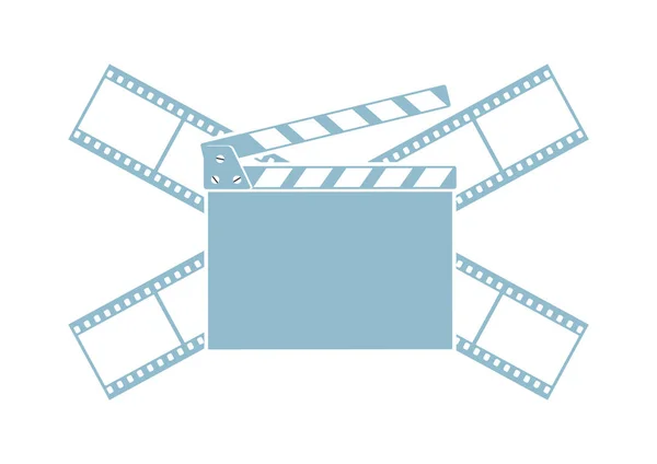Icona vettoriale del cinema su sfondo bianco — Vettoriale Stock