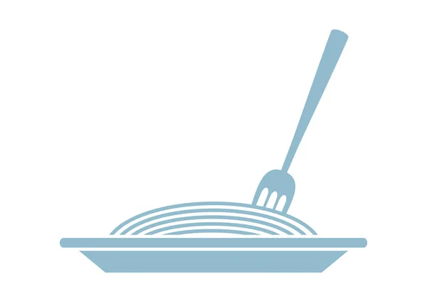 Spaghetti vector pictogram op witte achtergrond — Stockvector