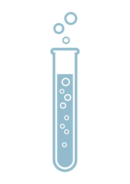 Laboratorium glas pictogram op witte achtergrond — Stockvector