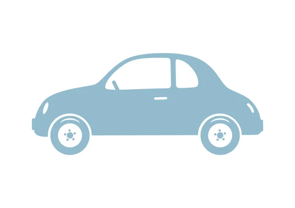 Icono de vector de coche sobre fondo blanco — Vector de stock