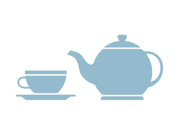 Tea vector icon on white background — Stock Vector