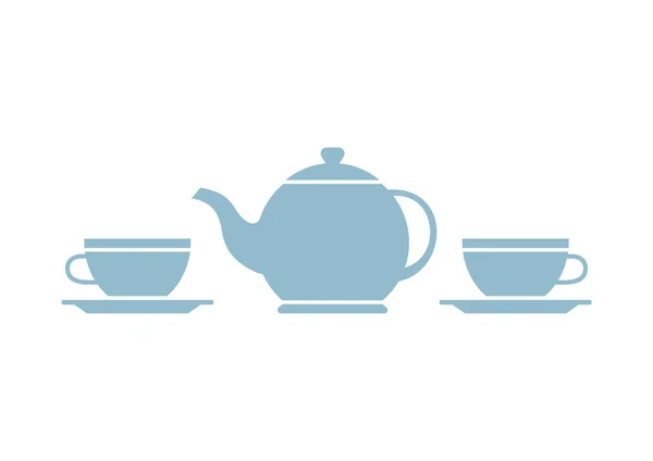 Icono de vector de té sobre fondo blanco — Vector de stock