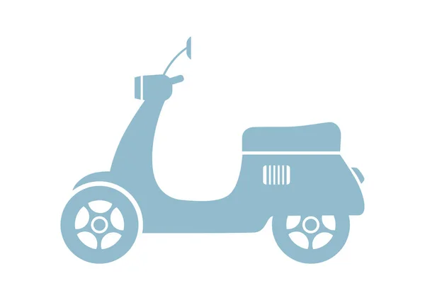 Motorroller-Vektor-Symbol auf weißem Hintergrund — Stockvektor