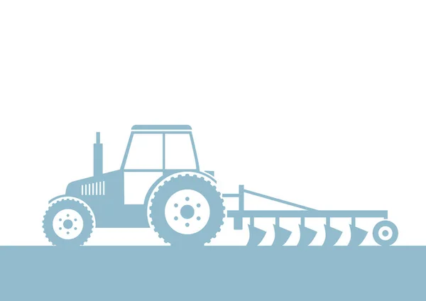 Tractor vector icon on white background — Stock Vector