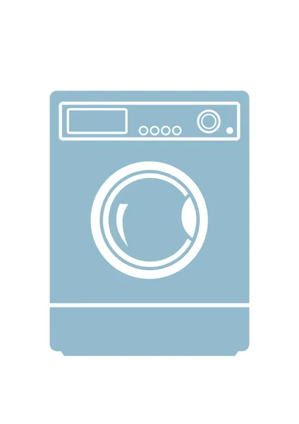 Washing machine icon on white background — Stock Vector