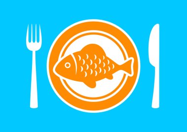 Porselen tabak balık