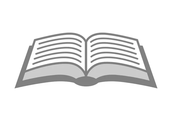 Icona vettoriale libro su sfondo bianco — Vettoriale Stock