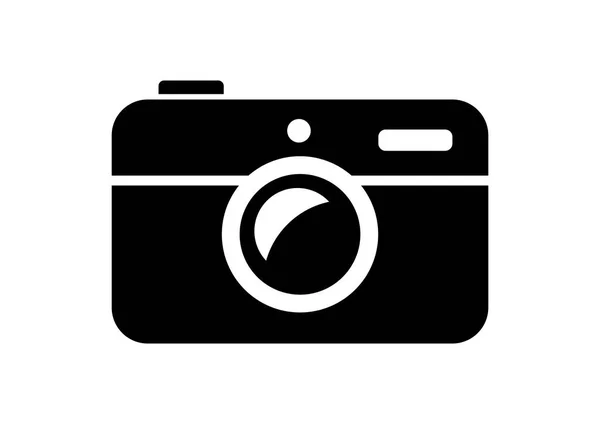 Ícone da câmera no fundo branco — Vetor de Stock