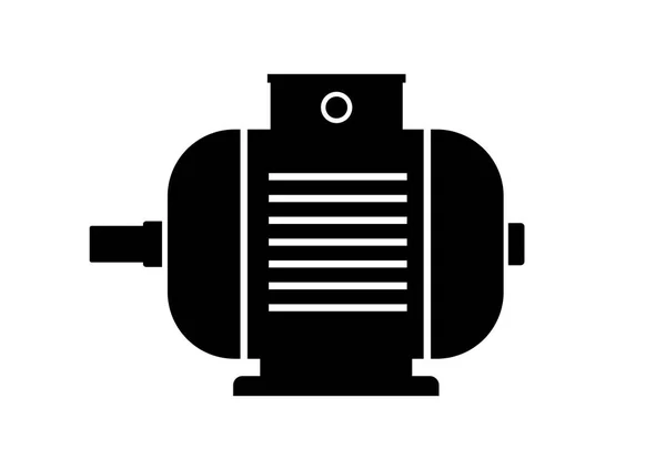Elektromotor pictogram op witte achtergrond — Stockvector