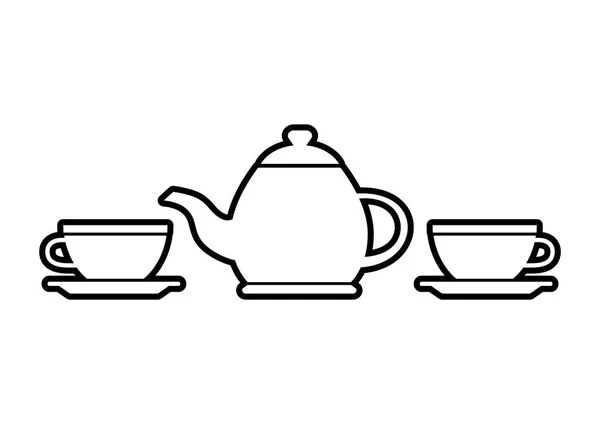Herbaty wektor ikona na białym tle — Wektor stockowy