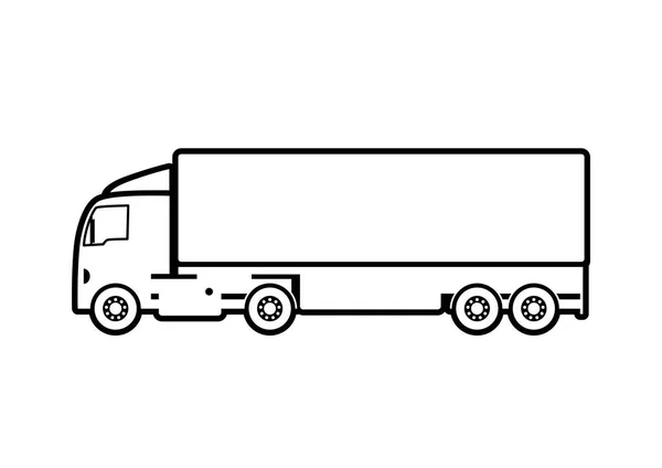 Camión icono vector sobre fondo blanco — Archivo Imágenes Vectoriales