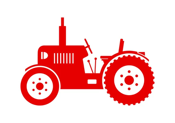 Icône vectorielle tracteur sur fond blanc — Image vectorielle