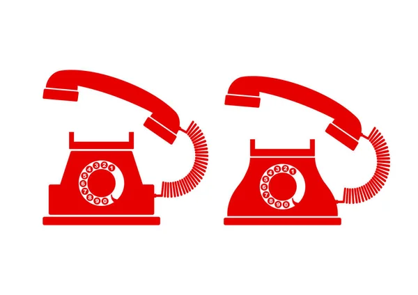 Telefon-Vektorsymbol auf weißem Hintergrund — Stockvektor