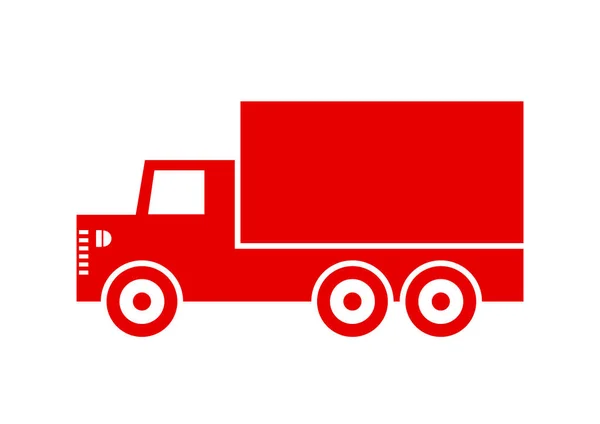 Icono de camión sobre fondo blanco — Archivo Imágenes Vectoriales