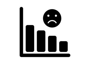 Beyaz arka planda siyah grafik