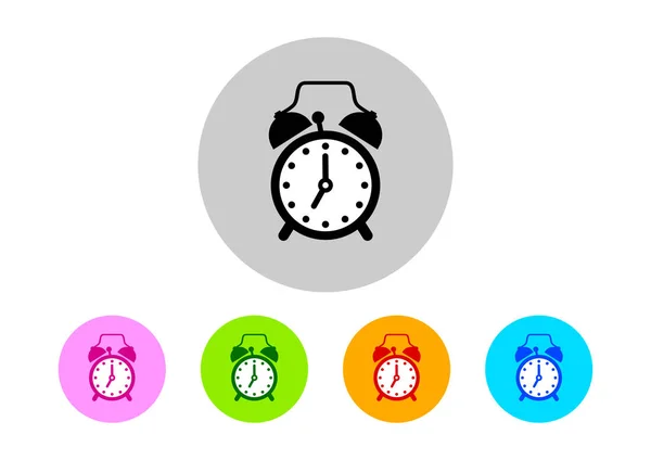 다채로운 알람 시계 아이콘 — 스톡 벡터