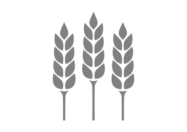 Icono de cereal gris sobre fondo blanco — Archivo Imágenes Vectoriales