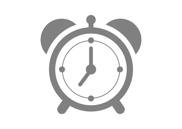 Väckarklocka vektor ikon på vit bakgrund — Stock vektor