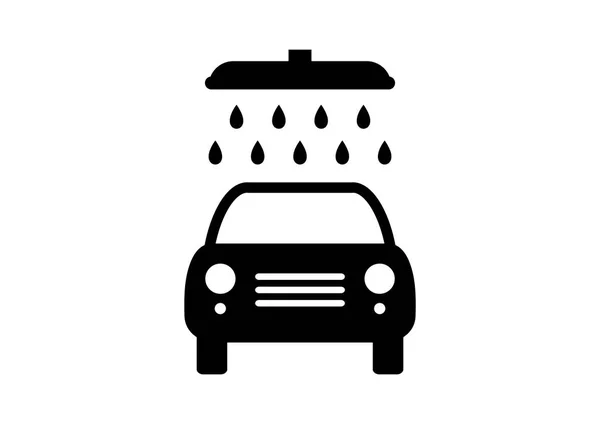 白い背景の上の車を洗ってアイコン — ストックベクタ