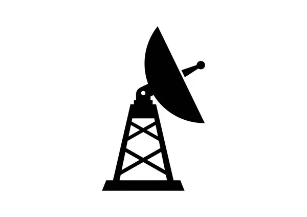 Antenne icoon op witte achtergrond — Stockvector