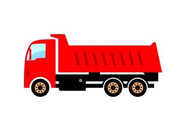 Kamyon vektör simgesi beyaz arka plan üzerinde