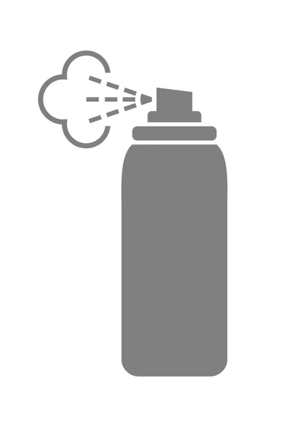 Icône de pulvérisation grise sur fond blanc — Image vectorielle