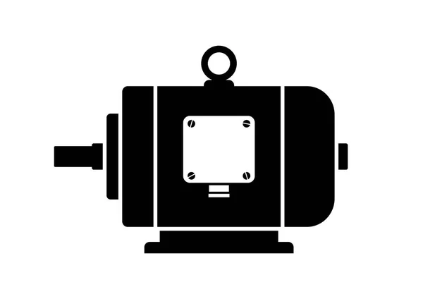 Silnik elektryczny ikona na białym tle — Wektor stockowy