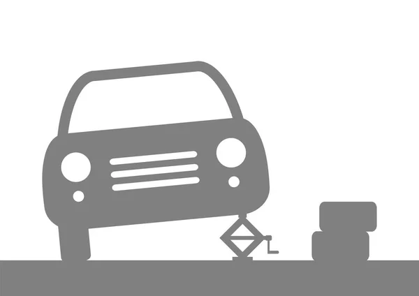 Auto vector pictogram op witte achtergrond — Stockvector