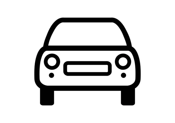 Icono de vector de coche sobre fondo blanco — Vector de stock