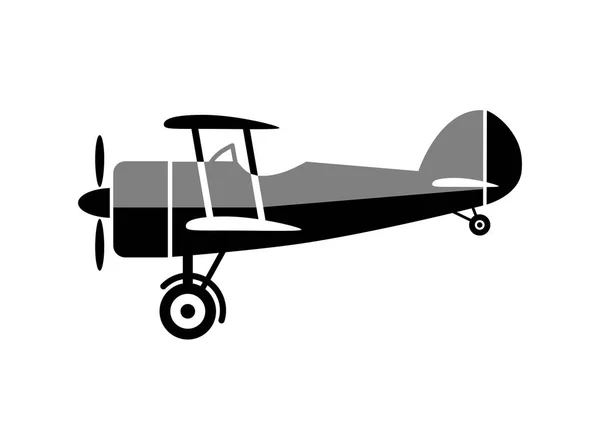 Ikona letadla na bílém pozadí — Stockový vektor