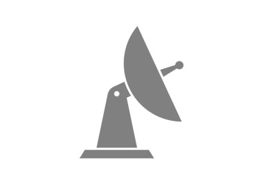 Beyaz arkaplanda anten simgesi