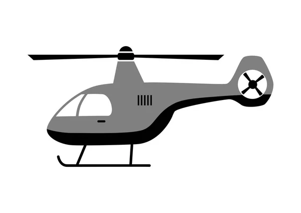 Ícone de helicóptero no fundo branco — Vetor de Stock