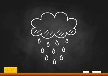 Yazı tahtası üzerinde çizim hava