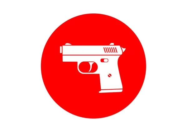Broń ikona na białym tle — Wektor stockowy