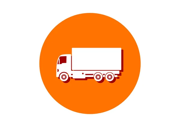 Truck icon on white background — Stock Vector