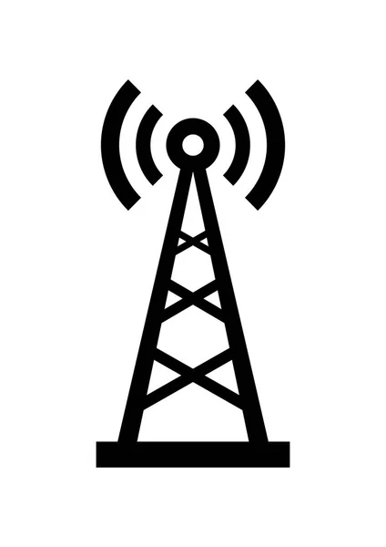 Black transmitter icon on white background — Stock Vector