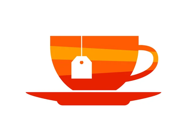 Icono de taza sobre fondo blanco — Vector de stock