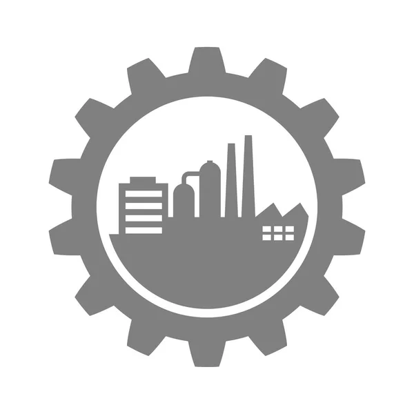 Przemysłowe ikona na białym tle — Wektor stockowy
