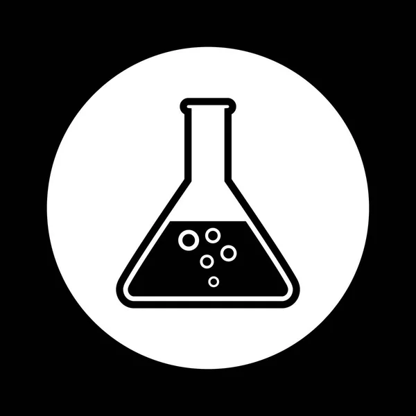 Icono de vector de vidrio de laboratorio — Vector de stock