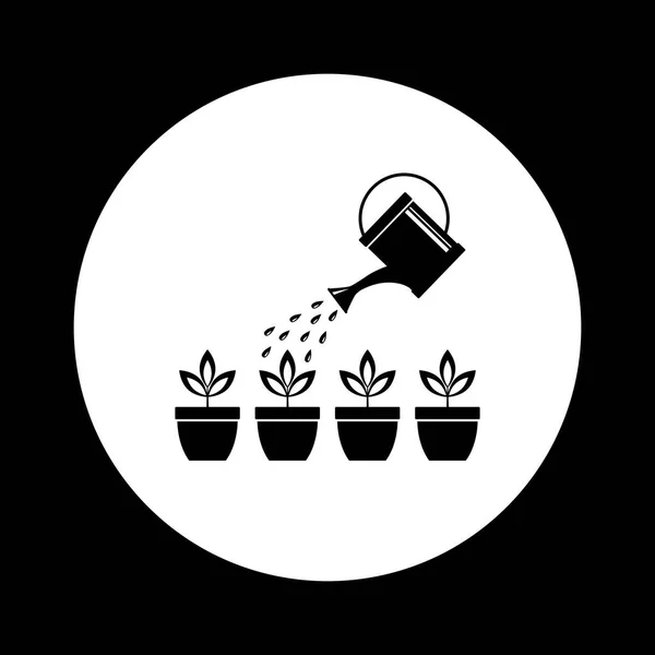 植物の水まき缶 — ストックベクタ