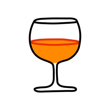 Beyaz arka planda bir bardak viski.  