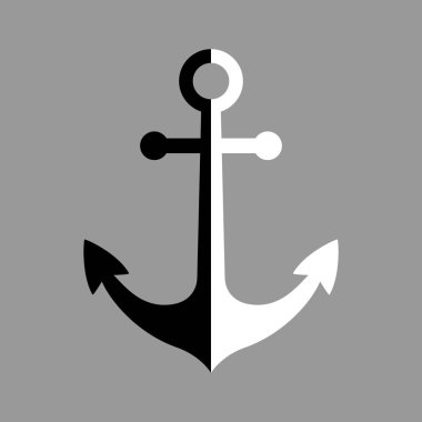 Siyah ve beyaz tutturucu simgesini  