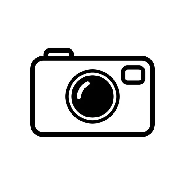 Camera vector pictogram op witte achtergrond — Stockvector