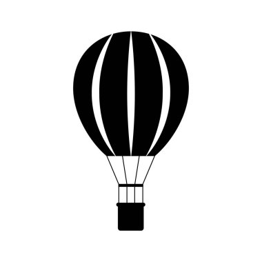 Beyaz zemin üzerinde hava balonu