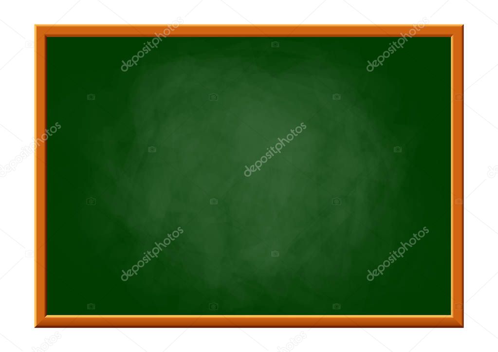 Blackboard on white background